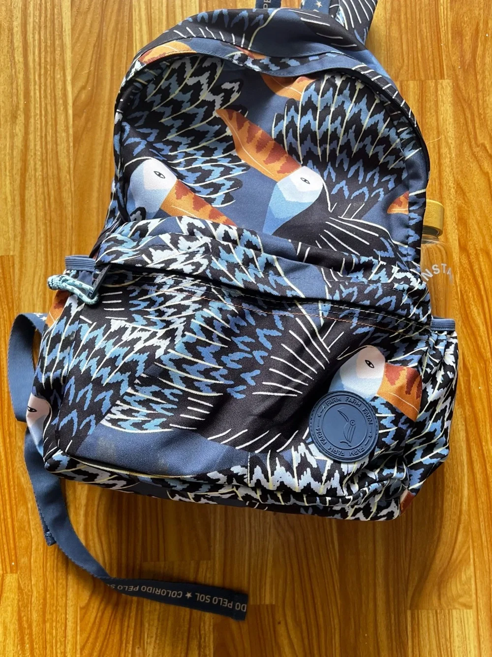 FARM Rio Tucan Print Backpack - Like New - Picture 5 of 7